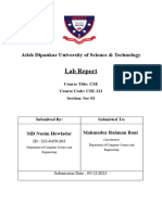 Chemistry Lab Report MD Nasim Howlader (223-0459-203)