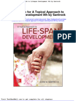Test Bank For A Topical Approach To Lifespan Development 9th by Santrock