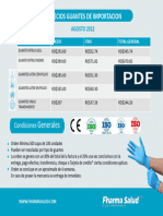 PRECIOS GUANTES DE IMPORTACION 2022 Fharma