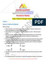 Chap 01 Electric Charges and Field (Revision Notes - Z6hosz5kym7ninfgh60f