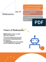 Section 1 Nature of Mathematics