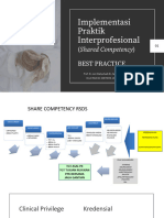 Implementasi Praktik Interprofesional: (Shared Competency) Best Practice