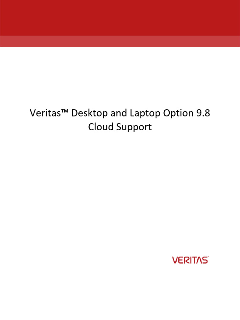 Veritas DLO 9.8 Cloud Support | PDF | Cloud Computing | Computer Network