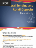 Retail Lending and Retail Deposits