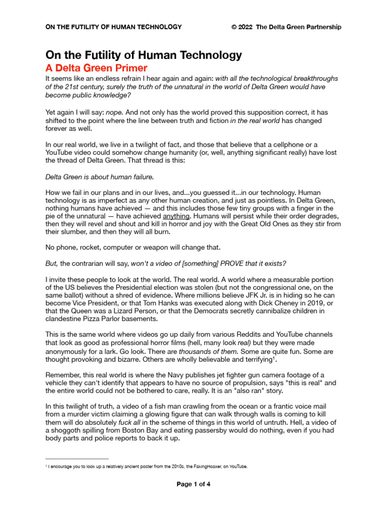 The Futility Of Human Technology Pdf