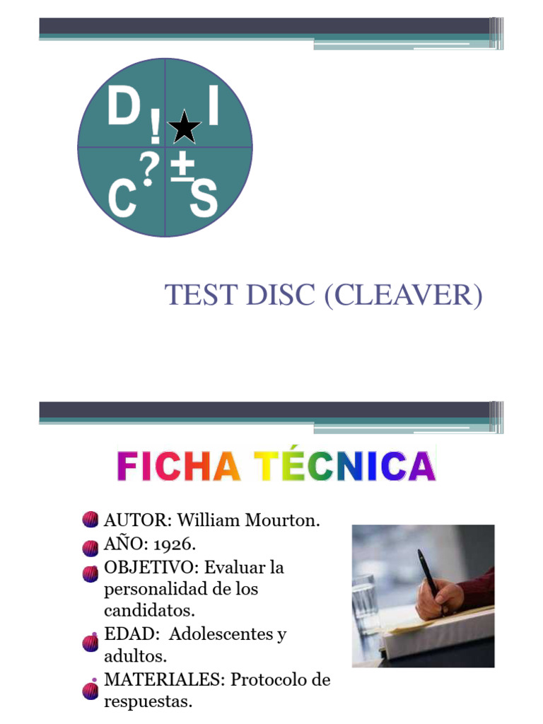 Evaluación del Test DISC en Excel | PDF