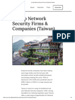 20 Top Network Security Firms & Companies (Taiwan) - 2022 by Risk