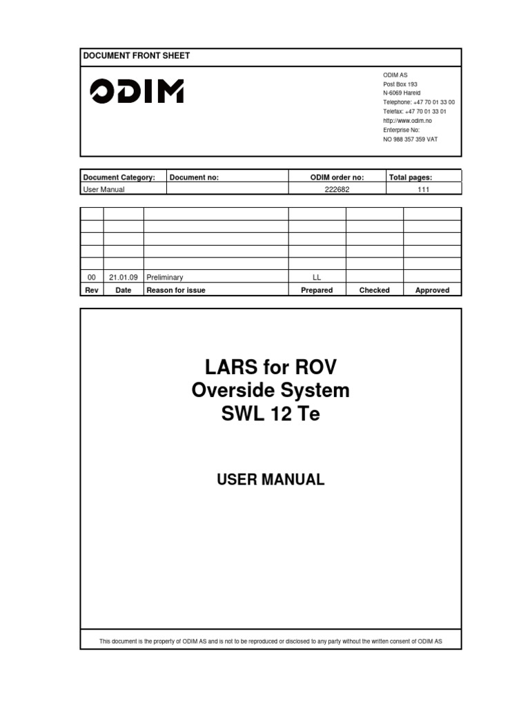 ODIM HP Manual-Overside | PDF | System | Manufactured Goods