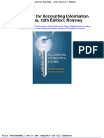 Test Bank For Accounting Information Systems 12th Edition Romney