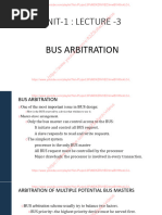 Lecture 3 - Bus Arbitration