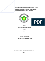 Biostatistik Dian Fatimatus Salwa Pengolahan DataPenentuan Nilai Sun Protection Factor