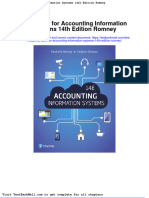 Test Bank For Accounting Information Systems 14th Edition Romney