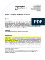 Homicides and Weapons - Examining The Covariates of Weapon Choice