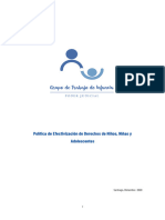 5 Politica de Efectivizacion de Los Derechos de Nna Pjud Aprobada. Enero 2021