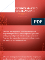 Lesson 9 Decision Making in Programming