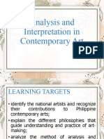 CPAR LESSON 6 Analysis and Interpretation in Contemporary Art