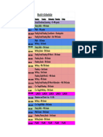 Example Schedule - Huck