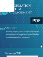 Information System Management