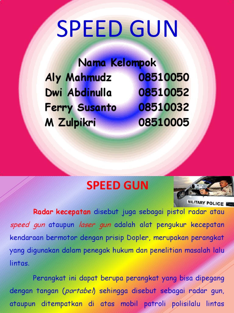 Speed Gun | PDF | Teknologi & Rekayasa