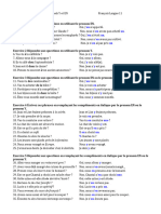 Pratique 2 Des Pronoms Personnels y Et en Français Langue 11