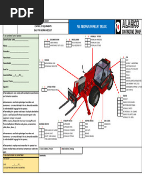 All Terrain Forklift Truck