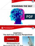 Chapter 1 Lesson 1 The Self From Various Perspectives