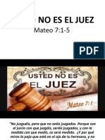 03 25 2018 Usted No Es El Juez Mat 7 1 5