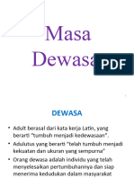 Masa Dewasa Dan Usia Lanjut