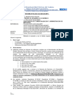 INFORME N°702 - Conocimiento de Modificatoria de Ordenanza Municipal de Comercio Ferial - DEFENSA