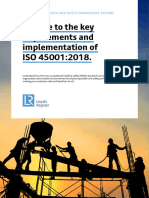 A Guide To The Key Requirements and Implementation of ISO 45001 2018