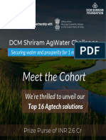DCM Shriram AgWater Challenge Startuplist