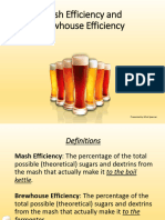 Mash Efficiency and Brewhouse Efficiency
