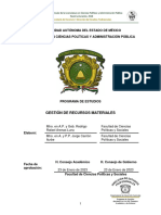 Universidad Autónoma Del Estado de México Licenciatura en Ciencias Políticas Y Administración Pública