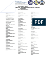 Attendance Sheet Orientation