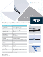 014 PTA Catheter Product Information Sheet