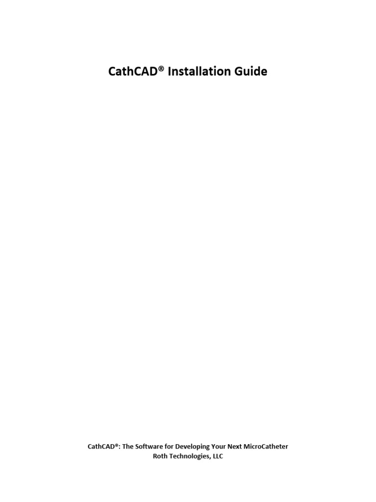 2021.01.18 CathCAD (R) Installation Guide | PDF | Installation ...