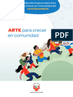 Arte para Crecer en Comunidad Cartilla Informativa Sobre Arte para Crecer en Comunidad Del Nivel Secundaria