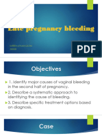 Late Pregnancy Bleeding: Kareem Ayman Sultan 200008