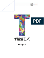 Preuniversitario Tesla - 1° Ensayo Lenguaje