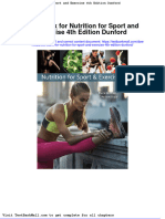 Test Bank For Nutrition For Sport and Exercise 4th Edition Dunford