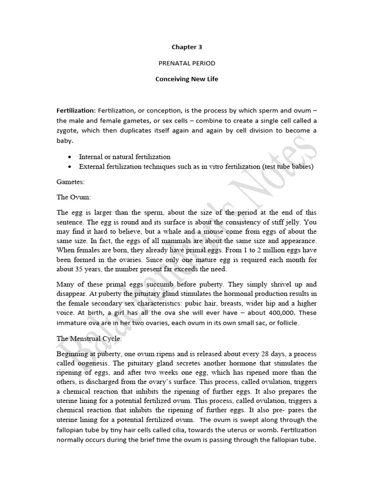 Unit 3A PRENATAL PERIOD2 PDF Dominance Allele