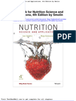Test Bank For Nutrition Science and Applications 4th Edition by Smolin