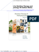 Test Bank For Nutrition Therapy and Pathophysiology 4th Edition Nelms