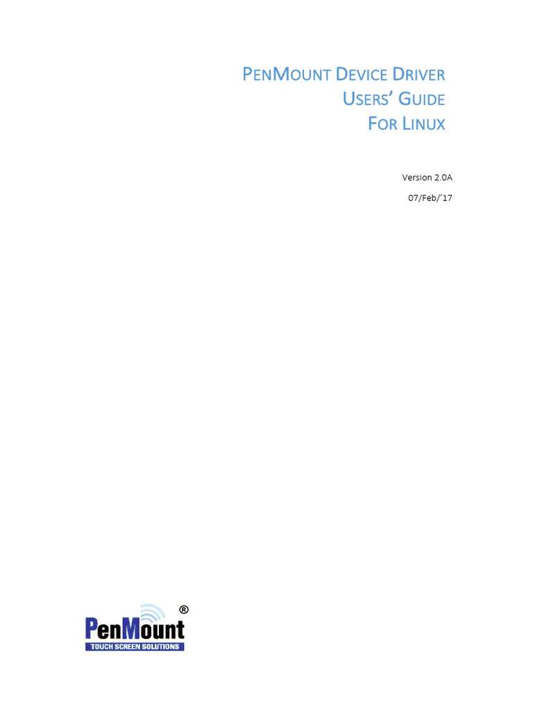 PenMount Device Driver Users Guide X Server V2 0A | Download Free PDF ...