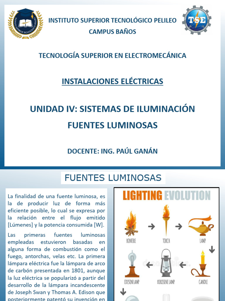 Clase Semana 15 - Instalaciones Eléctricas - 3A | PDF | Lámpara ...