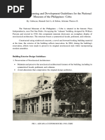 The National Museum of The Philippines Guidelines