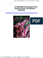 Test Bank For Nutritional Sciences From Fundamentals To Food 3rd Edition Mcguire