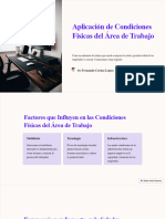 Aplicacion de Condiciones Fisicas Del Area de Trabajo