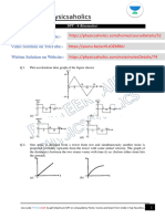 DPP-4 - JEE Main Adv. Kinematics - Position Velocity and Acceleration Graph 1682966766329