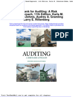 Test Bank For Auditing A Risk Based Approach 11th Edition Karla M Johnstone Zehms Audrey A Gramling Larry e Rittenberg